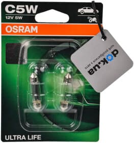Автолампа Osram Ultra Life C5W SV8,5-8 5 W прозрачная 6418ULT02B