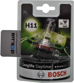 Автолампа Bosch Longlife Daytime H11 PGJ19-2 55 W 1987301340