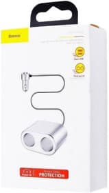 Розгалужувач прикурювача з USB Baseus High Efficiency One to Two Cigarette CRDYQ0S