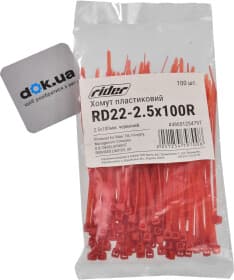 Стяжка Rider RD2225100R 100 мм 2,5 мм 100 шт