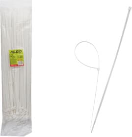 Стяжка Alloid PC-76500W 500 мм 7,6 мм 100 шт