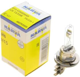 Автолампа Narva H15 PGJ23T-1 15 W 55 W прозрачная 480703000