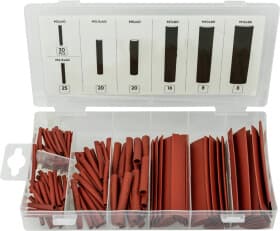 Набір термоусадок JBM 53376 колір червоний 127 шт