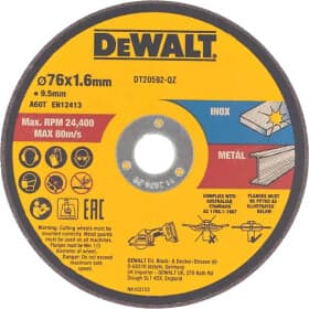 Круг отрезной DeWALT DT20592 76 мм