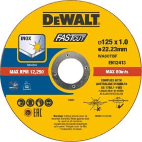 Круг отрезной DeWALT Fastcut DT20540 125 мм