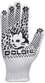 Перчатки рабочие Doloni Садовые хб с точками ПВХ белые