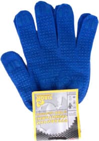 Перчатки рабочие Virok трикотажные с покрытием ПВХ синие