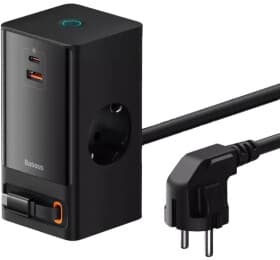 Сетевое зарядное устройство Baseus GaN5 PowerCombo Digital PowerStrip PSLR000301 65 Вт
