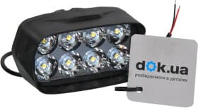 Дополнительная LED фара Vitol 00000048774 универсальная 12 W 8 диодов
