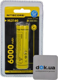 Аккумуляторная батарейка Nitecore NL2160 6-1522 6000 mAh 1 шт