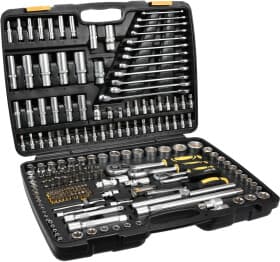 Набор бит и торцевых головок с держателем и трещоткой Vorel 58700 74 шт.