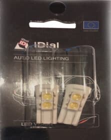 Автолампа Idial T10 W2,1x9,5d 3,5W белая 19986