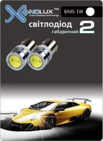 Автолампа Xenolux T4W BA9s 1 W оранжевая 20107