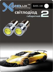 Автолампа Xenolux T4W BA9s 0,85 W синяя 20108