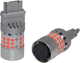 Автолампа QLine Canbus P27W BA15s 28 W красная 34945