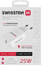 Сетевое зарядное устройство Swissten DOSWS22060300 25 Вт