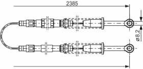 Трос ручного тормоза