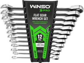 Набір ключів тріскачок комбінованих Winso Pro-Series 900212 7-19 мм 12 шт