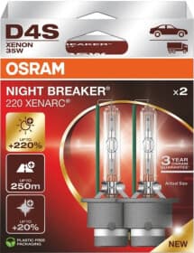 Автолампа Osram Xenarc Night Breaker Laser (Next Gen) D4S P32d-5 35 W прозрачная 66440XN2-2HB