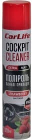 Поліроль для салону Carlife Cockpit Cleaner Extra Mat полуниця 320 мл