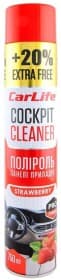 Поліроль для салону Carlife Cockpit Cleaner полуниця 750 мл Поліроль для салону Carlife Cockpit Cleaner полуниця 750 мл