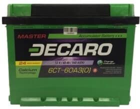 Аккумулятор DECARO 6 CT-60-L Master 66031m