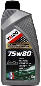 Трансмиссионное масло Valco GL-5 75W-80 синтетическое