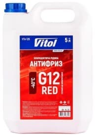 Готовый антифриз Vitol G12 красный -40 °C