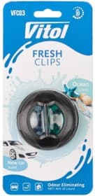 Ароматизатор Vitol Fresh Clips New car + Ocean 3 мл