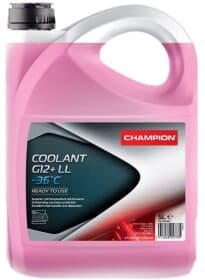 Готовый антифриз Champion Coolant LL G12+ розовый -36 °C Готовый антифриз Champion Coolant LL G12+ розовый -36 °C