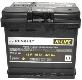 Аккумулятор Renault / Dacia 6 CT-50-R 7711947963