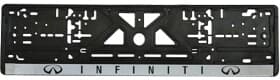 Рамка номерного знака Vitol 18477 цвет черный на Infiniti Рамка номерного знака Vitol 18477 цвет черный на Infiniti