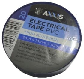 Ізоляційна стрічка Axxis 48391046561 синя ПВХ 19 мм x 20 м