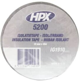 Ізоляційна стрічка HPX IG1910 сіра ПВХ 19 мм x 10 м