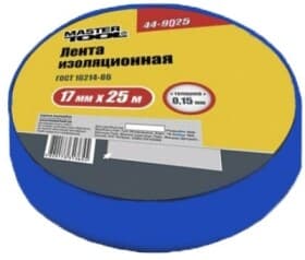 Ізоляційна стрічка MasterTool 449025 синя ПВХ 17 мм х 25 м 10 шт