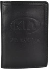Портмоне-органайзер Poputchik 5053-029 з логотипом KIA колір чорний