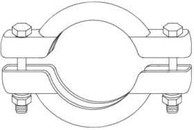 Хомут MTS 028304 двухсекторный разъемный  70 мм 1 шт