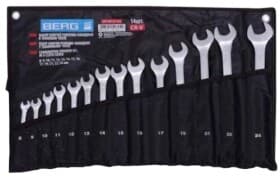 Набор ключей рожково-накидных Berg 48-968 8-24 мм 14 шт