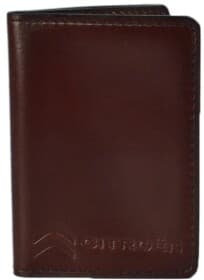 Обложка для прав и техпаспорта Poputchik 5071-027P с логотипом Citroen цвет коричневый