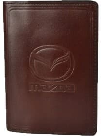 Портмоне-органайзер Poputchik 5053-038P з логотипом Mazda колір коричневий Портмоне-органайзер Poputchik 5053-038P з логотипом Mazda колір коричневий