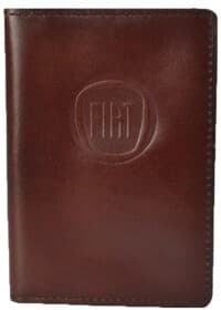 Портмоне-органайзер Poputchik 4024-026P з логотипом Fiat колір коричневий
