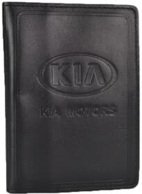 Портмоне-органайзер Poputchik 5141-029 з логотипом KIA колір чорний