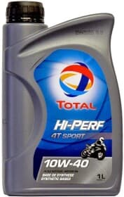 Моторное масло 4T Total Hi-Perf Sport 10W-40 полусинтетическое