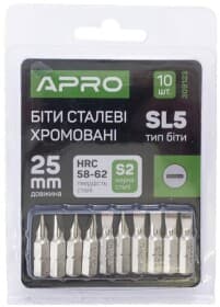 Набір бит Apro 309123 10 шт.