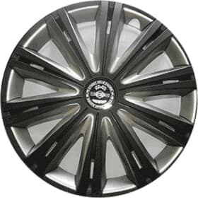 Комплект колпаков на колеса Star Giga цвет черный + серебристый