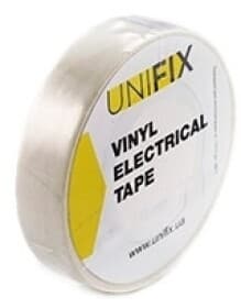 Изолента UNIFIX ETU-10WHITE белый ПВХ 18 мм х 10 м