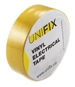 Изолента UNIFIX ETU-25YELLOW желтый ПВХ 18 мм х 25 м