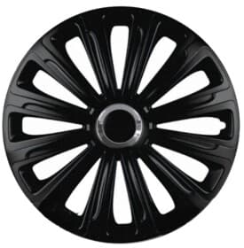 Комплект колпаков на колеса Elegant Trend черный хромированная