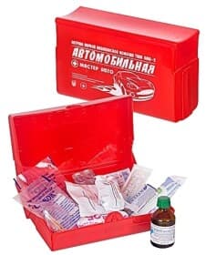 Аптечка автомобільна Vitol АМА-1 в жорсткому чохлі 29492