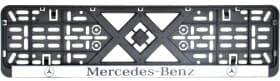 Рамка номерного знака BI-PLAST bp228 цвет черный на Mercedes-Benz